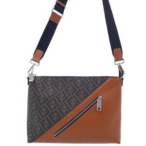 FENDI Zucca Messenger Bag Shoulder
